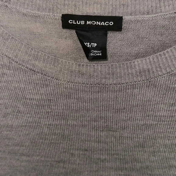 Club Monaco Gray Long Sleeve Sweater Dress Size XS - Picture 6 of 6